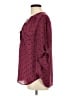 Torrid Polka Dots Burgundy 3/4 Sleeve Blouse Size Lg Plus (0) - photo 5