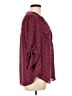 Torrid Polka Dots Burgundy 3/4 Sleeve Blouse Size Lg Plus (0) - photo 4