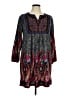 White Mark Paisley Gray Casual Dress Size 1X - photo 1