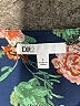 DR2 Floral Blue 3/4 Sleeve Blouse Size L - photo 7