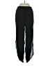 Aqua 100% Rayon Solid Black Track Pants Size S - photo 1