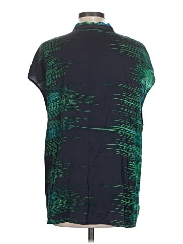 Elie Tahari Short Sleeve Silk Top (view 2)