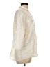 Massimo Dutti Ivory 3/4 Sleeve Button-Down Shirt Size L - photo 4