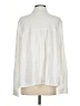 Sundance 100% Cotton Solid Ivory Long Sleeve Blouse Size S - photo 2