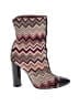Missoni Chevron-herringbone Burgundy Ankle Boots Size EU 36 - photo 1
