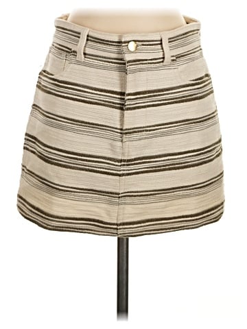 Madewell Mini Skirt in Striped Tweed (view 1)