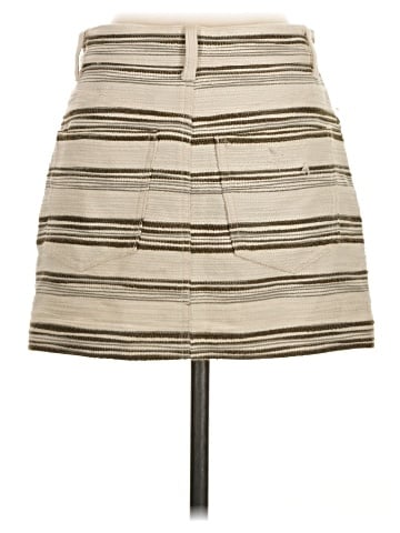 Madewell Mini Skirt in Striped Tweed (view 2)