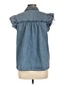 Pilcro 100% Cotton Blue Sleeveless Button-Down Shirt Size L - photo 2
