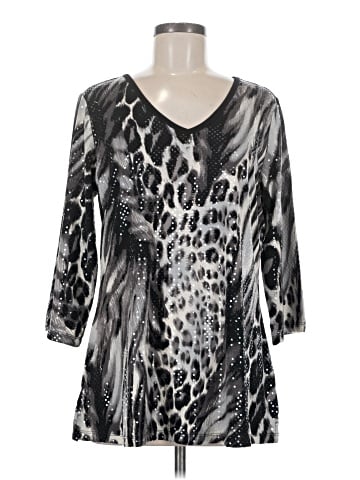 Susan Graver 3/4 Sleeve Blouse (view 1)