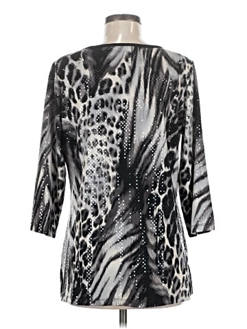Susan Graver 3/4 Sleeve Blouse (view 2)