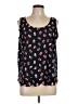 Maison Jules 100% Polyester Black Sleeveless Blouse Size L - photo 1