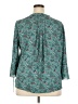 41Hawthorn 100% Polyester Teal 3/4 Sleeve Blouse Size XXL - photo 2