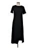 Ann Taylor LOFT Solid Black Casual Dress Size 10 - photo 1