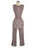 Mimi Chica 100% Rayon Floral Brown Jumpsuit Size M - photo 2