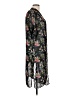 Say What? 100% Polyester Black Kimono Size L - photo 4