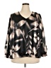 Socialite Black 3/4 Sleeve Blouse Size 2X - photo 1