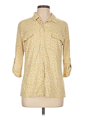 J. McLaughlin 3/4 Sleeve Button-Down Shirt (view 1)