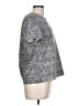 Paraphrase Gray Short Sleeve Blouse Size L - photo 4