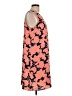 Halogen 100% Polyester Print Orange Casual Dress Size L - photo 4