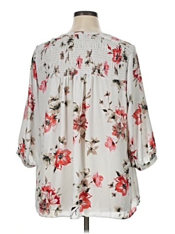 Rose + Olive 3/4 Sleeve Blouse (view 2)