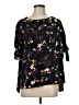 Everleigh 100% Polyester Black 3/4 Sleeve Blouse Size M - photo 1