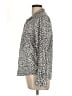 UNTUCKit Animal Print Ivory Long Sleeve Blouse Size 12 - photo 5