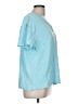 Double Zero 100% Cotton Blue Short Sleeve T-Shirt Size M - photo 4