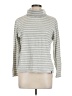 Kule 100% Cotton Silver Long Sleeve Turtleneck Size L - photo 1