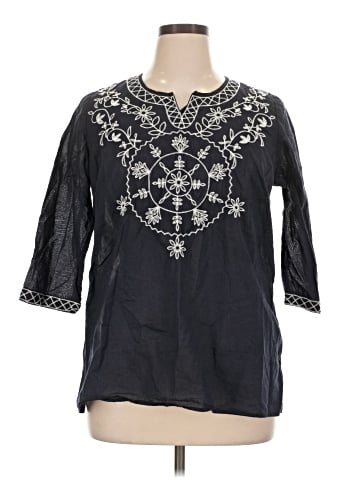 Studio Works 3/4 Sleeve Blouse (view 1)