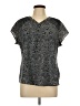 Croft & Barrow 100% Polyester Black Short Sleeve Blouse Size L - photo 1