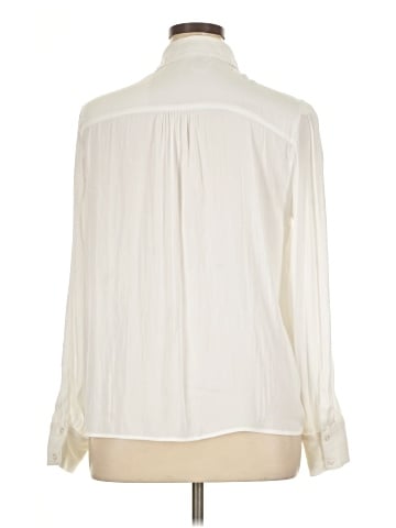 Aqua Long Sleeve Blouse (view 2)