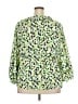 Cato 100% Polyester Green 3/4 Sleeve Blouse Size 26-28W - photo 2