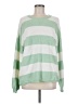 Sanctuary Stripes Green Pullover Sweater Size M - photo 1