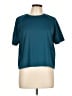 Layer 8 Solid Teal Active T-Shirt Size L - photo 1