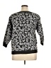 August Silk Animal Print Gray Pullover Sweater Size XL - photo 2
