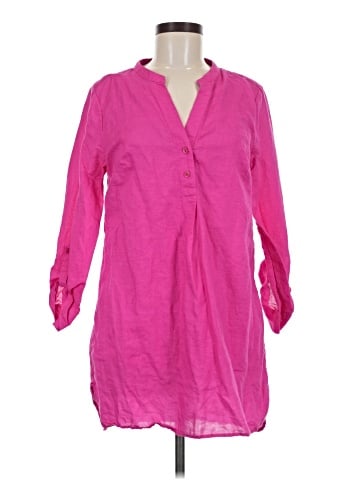 Dana Buchman 3/4 Sleeve Button-Down Shirt (view 1)