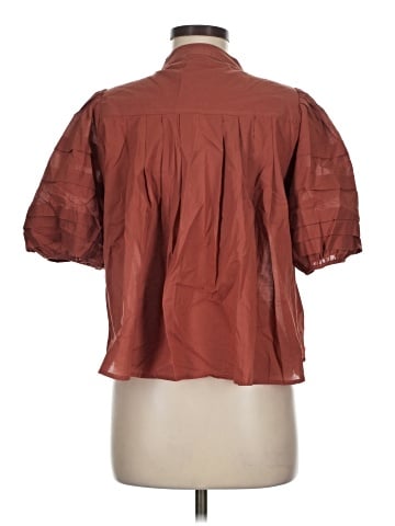Olivaceous Short Sleeve Blouse (view 2)
