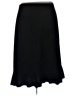 Susan Lawrence Solid Black Formal Skirt Size L - photo 2