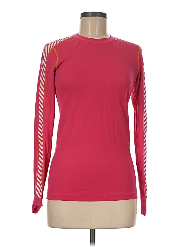 Pre-owned Helly Hansen Long Sleeve T-shirt In Pink