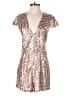 Charlotte Russe Metallic Silver Romper Size L - photo 1