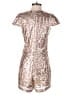 Charlotte Russe Metallic Silver Romper Size L - photo 2
