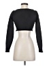 Milly Black Long Sleeve Top Size S - photo 2
