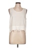 Kensie 100% Polyester Ivory Sleeveless Blouse Size L - photo 1