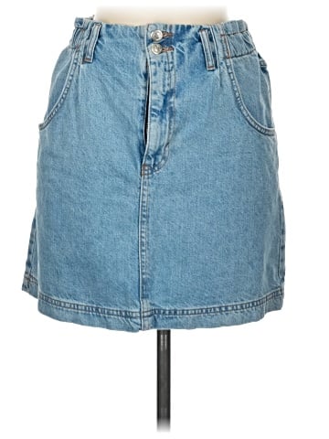 Topshop Denim Skirt (view 1)