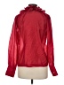 Boston Proper 100% Polyester Red Long Sleeve Blouse Size M - photo 2