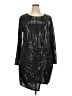 Torrid Metallic Black Cocktail Dress Size 3X Plus (3) - photo 1