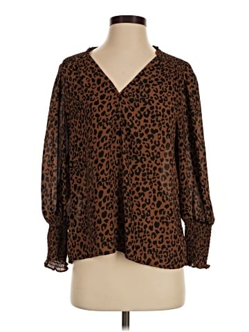 Aqua 3/4 Sleeve Blouse (view 1)