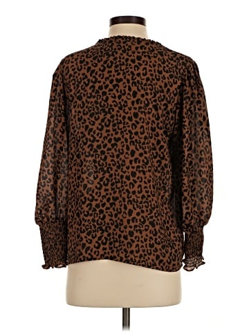 Aqua 3/4 Sleeve Blouse (view 2)