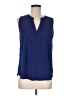 Papermoon 100% Polyester Blue Sleeveless Blouse Size M - photo 1