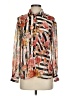 Zara Basic Print Ivory Long Sleeve Blouse Size XS - photo 1